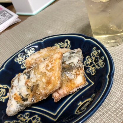 サクッと美味しい鯖竜田が作れました！ハイボールにバッチリ合いますねやはり★
お弁当にもよさそうです♫またリピします！
